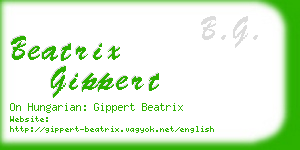 beatrix gippert business card